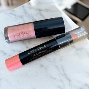Laura Geller Lip Lot Lip Crayon Apricot Dream and Treat N Go Tinted Lip Oil